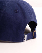 Casquette Six Panel Artisanal Maker Bleu Outremer en sergé coton bio – OLOW
