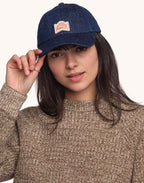Casquette Six Panel Artisanal Maker Denim Bleu en coton, Coton recyclé – OLOW