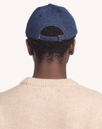 Casquette Six Panel Artisanal Maker Denim Bleu en coton, Coton recyclé – OLOW