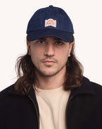 Casquette Six Panel Artisanal Maker Denim Bleu en coton, Coton recyclé – OLOW
