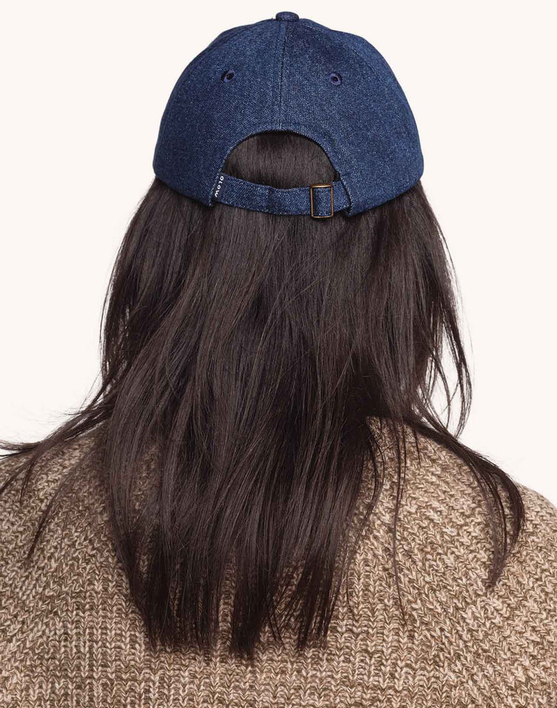 Casquette Six Panel Artisanal Maker Denim Bleu en coton, Coton recyclé – OLOW