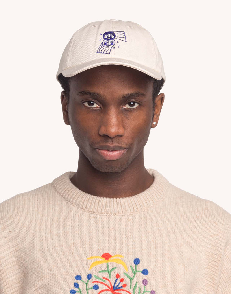Casquette Six Panel Avec Toi Écru en sergé coton bio – OLOW