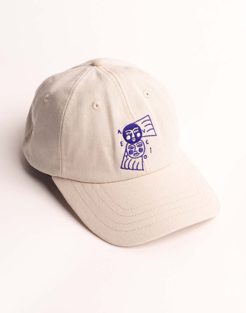 Casquette Six Panel Avec Toi Écru en sergé coton bio – OLOW