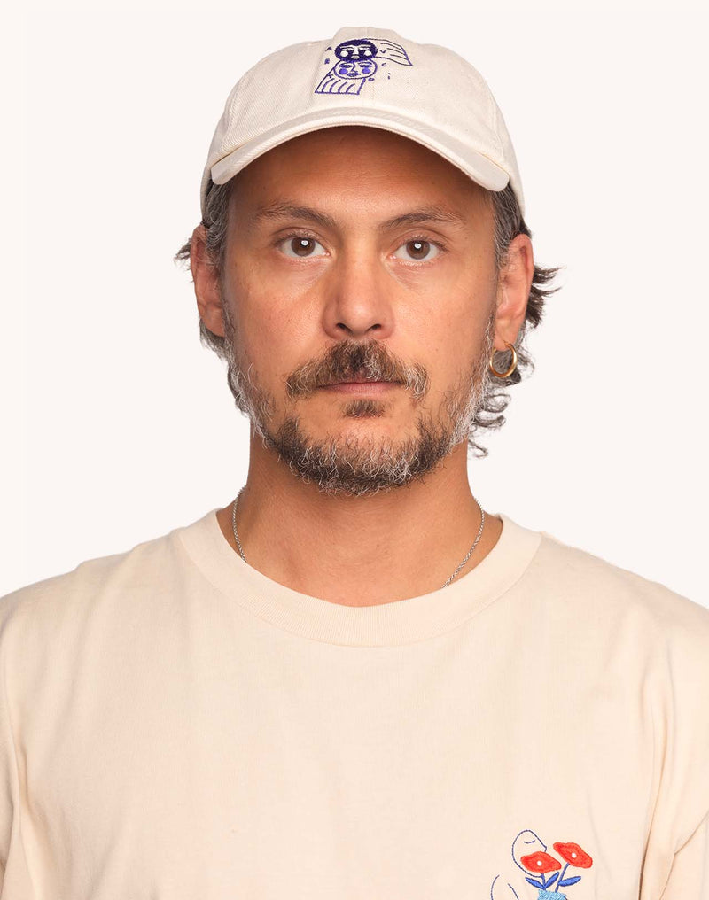 Casquette Six Panel Avec Toi Écru en sergé coton bio – OLOW