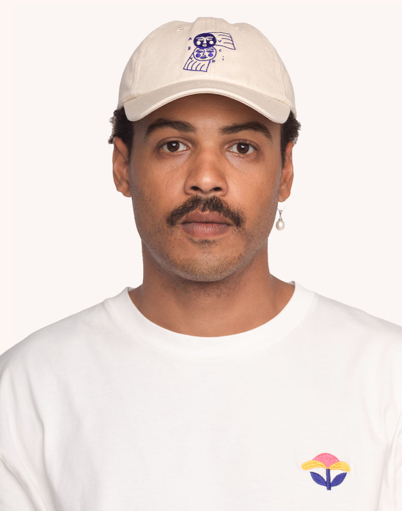 Casquette Six Panel Avec Toi Écru en sergé coton bio – OLOW