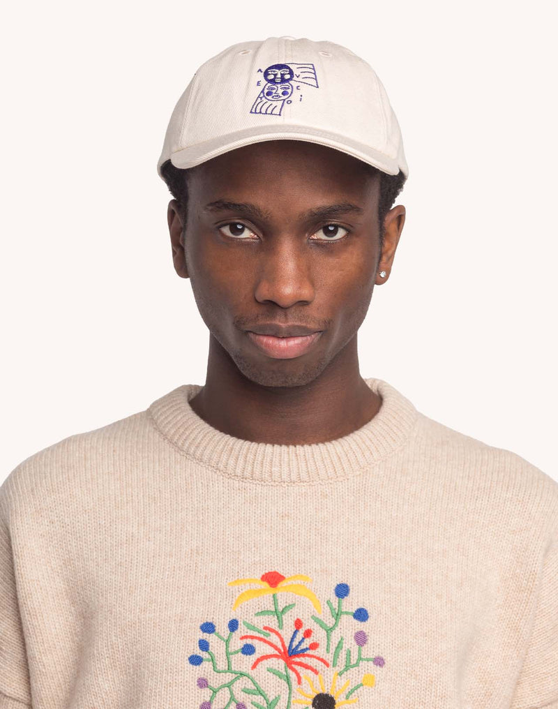 Casquette Six Panel Avec Toi Écru en sergé coton bio – OLOW
