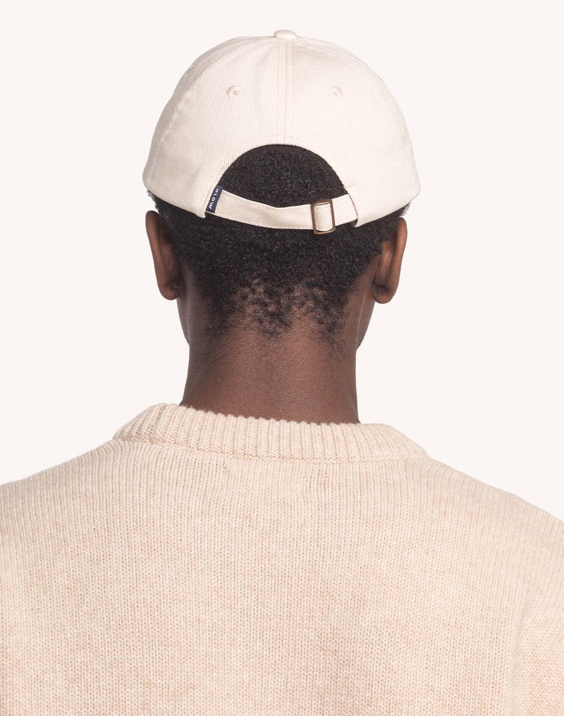 Casquette Six Panel Avec Toi Écru en sergé coton bio – OLOW