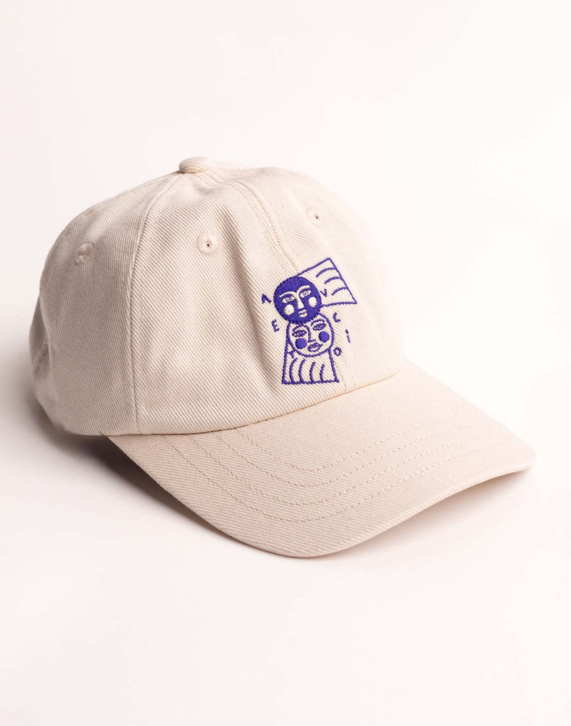 Casquette Six Panel Avec Toi Écru en sergé coton bio – OLOW