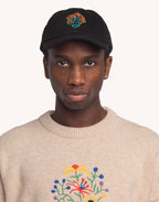 Casquette Six Panel Blossom Yourself Denim Noir en coton bio – OLOW