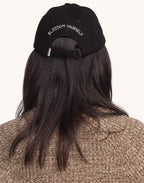 Casquette Six Panel Blossom Yourself Denim Noir en coton bio – OLOW