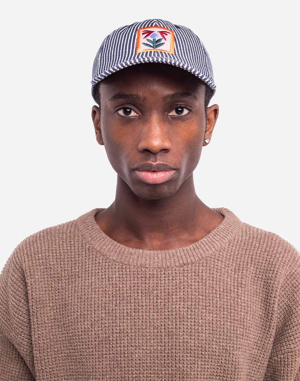 Casquette six panel Bud rayé