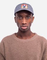 Casquette six panel Bud rayé