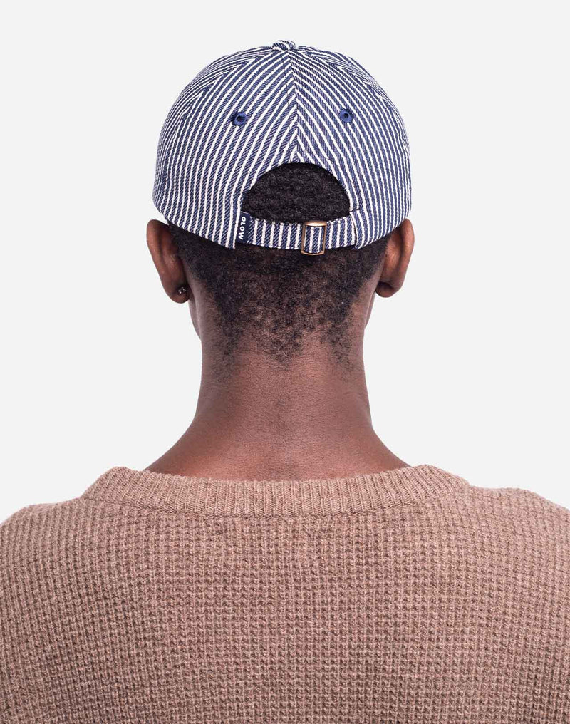 Casquette six panel Bud rayé