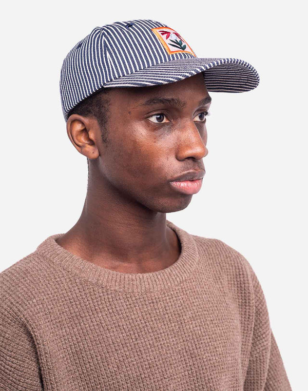 Casquette six panel Bud rayé