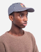 Casquette six panel Bud rayé