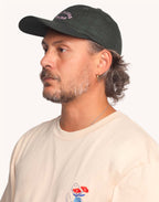 Casquette Six Panel Busy Vert Mélèze en lyocell, Coton – OLOW