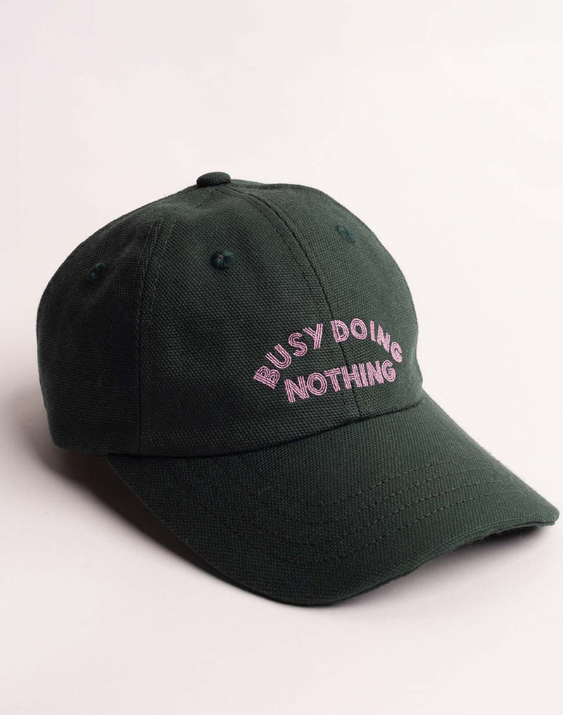 Casquette Six Panel Busy Vert Mélèze en lyocell, Coton – OLOW