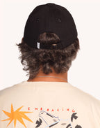Casquette Six Panel Creative Studio Denim Noir en coton bio – OLOW