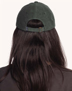 Casquette Six Panel Cruising Vert Mélèze en velours de coton – OLOW