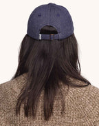 Casquette Six Panel Free Mind Denim Bleu en coton recyclé, Polyester recyclé, Autres fibres recyclées – OLOW
