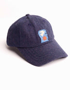 Casquette Six Panel Free Mind Denim Bleu en coton recyclé, Polyester recyclé, Autres fibres recyclées – OLOW
