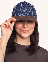 Casquette Six Panel Life Dance Denim Bleu & Marron