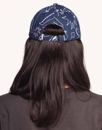 Casquette Six Panel Life Dance Denim Bleu & Marron en coton, Coton recyclé – OLOW