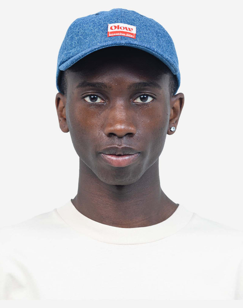Casquette Six Panel Oldy denim bleu