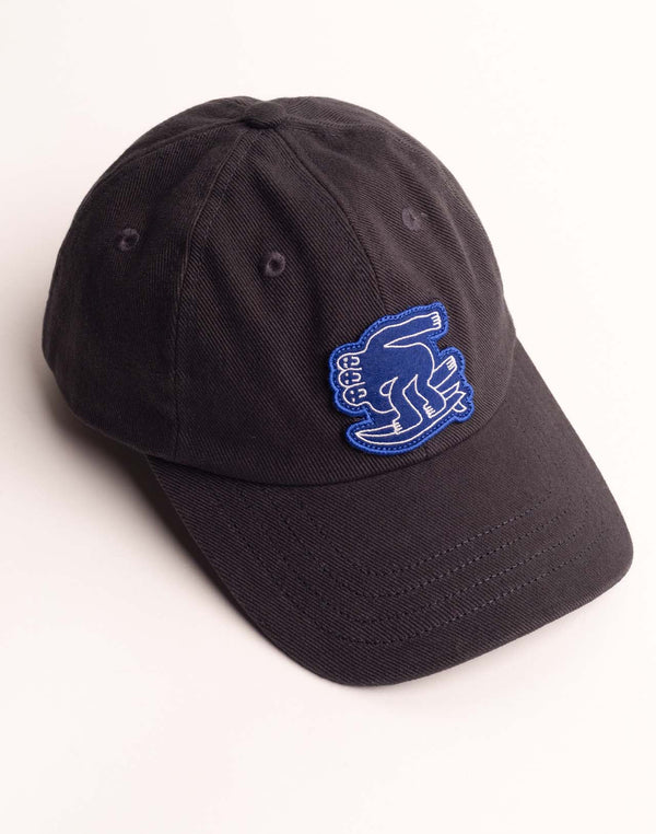 Casquette Six Panel Point Break Noir Carbone en sergé coton bio – OLOW
