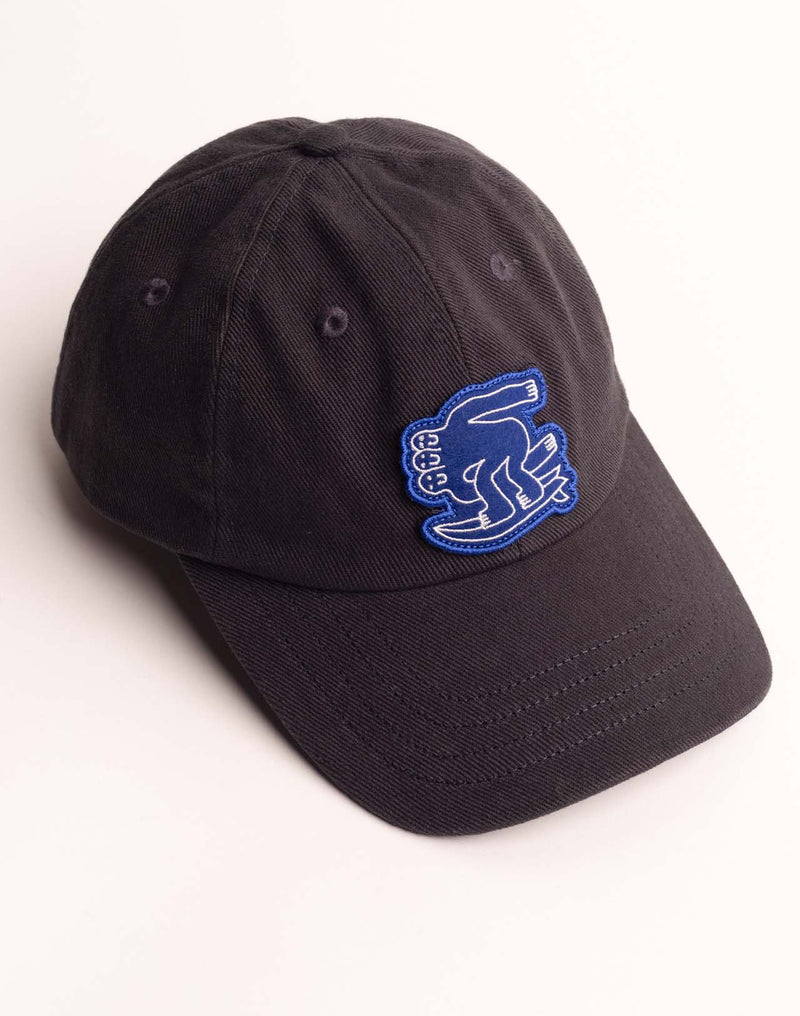 Casquette Six Panel Point Break Noir Carbone en sergé coton bio – OLOW