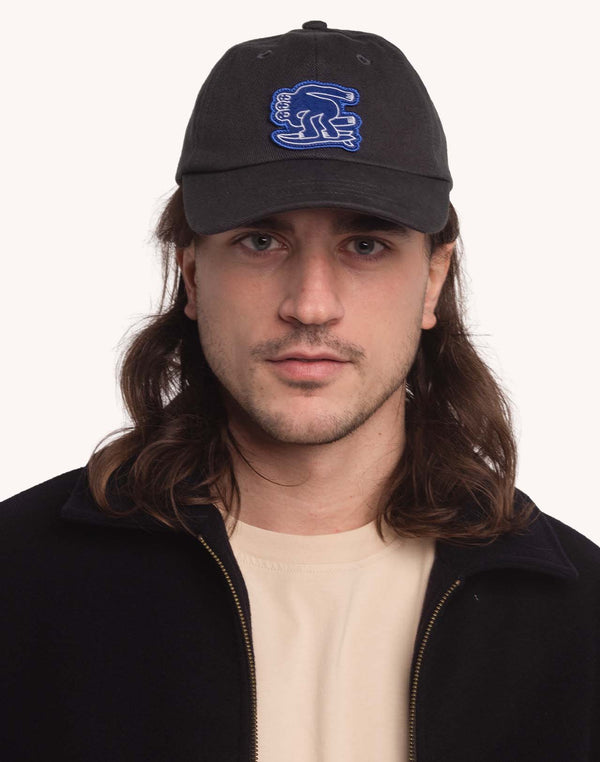 Casquette Six Panel Point Break Noir Carbone en sergé coton bio – OLOW