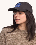 Casquette Six Panel Point Break Noir Carbone en sergé coton bio – OLOW