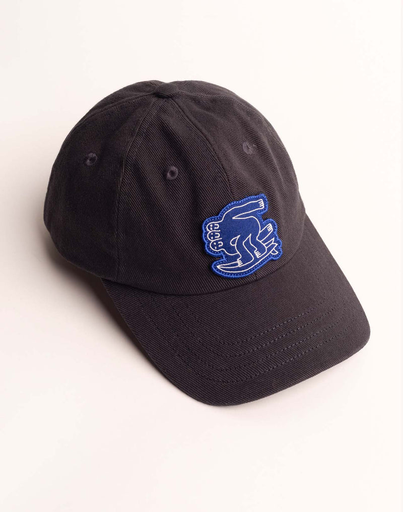Casquette Six Panel Point Break Noir Carbone en sergé coton bio – OLOW