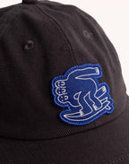 Casquette Six Panel Point Break Noir Carbone en sergé coton bio – OLOW