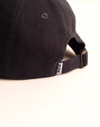 Casquette Six Panel Point Break Noir Carbone en sergé coton bio – OLOW