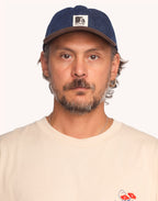 Casquette Six Panel Stanton Bleu & Marron en coton, Coton recyclé – OLOW