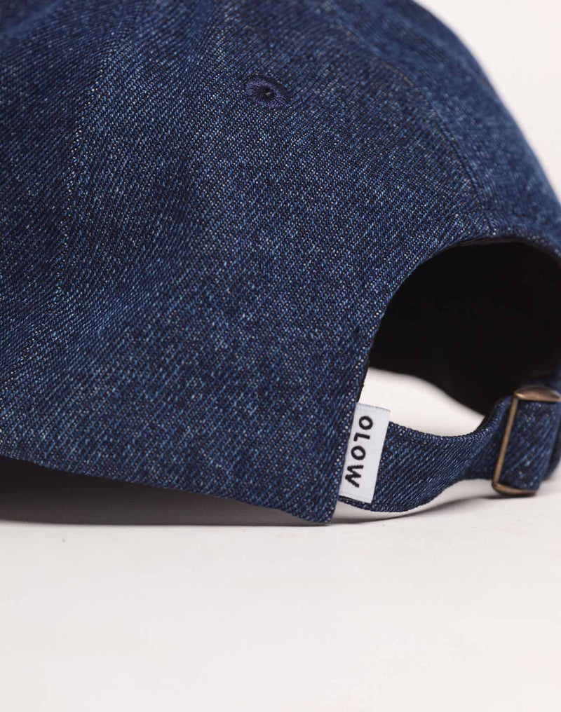 Casquette Six Panel Stanton Bleu & Marron en coton, Coton recyclé – OLOW