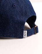 Casquette Six Panel Stanton Bleu & Marron en coton, Coton recyclé – OLOW