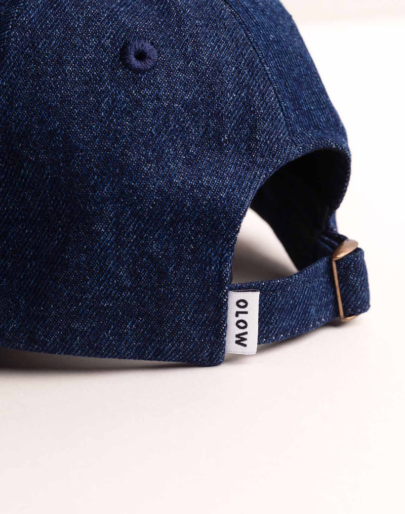 Casquette Six Panel Stanton Bleu & Marron en coton, Coton recyclé – OLOW