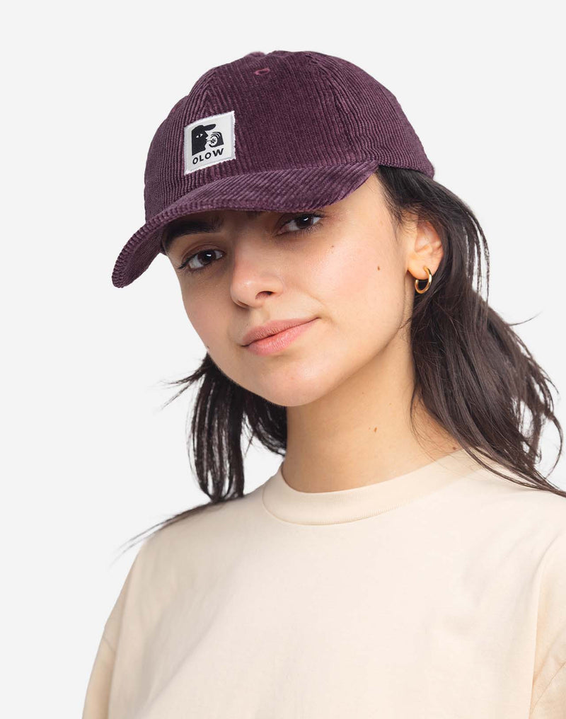 Casquette six panel Stanton prune
