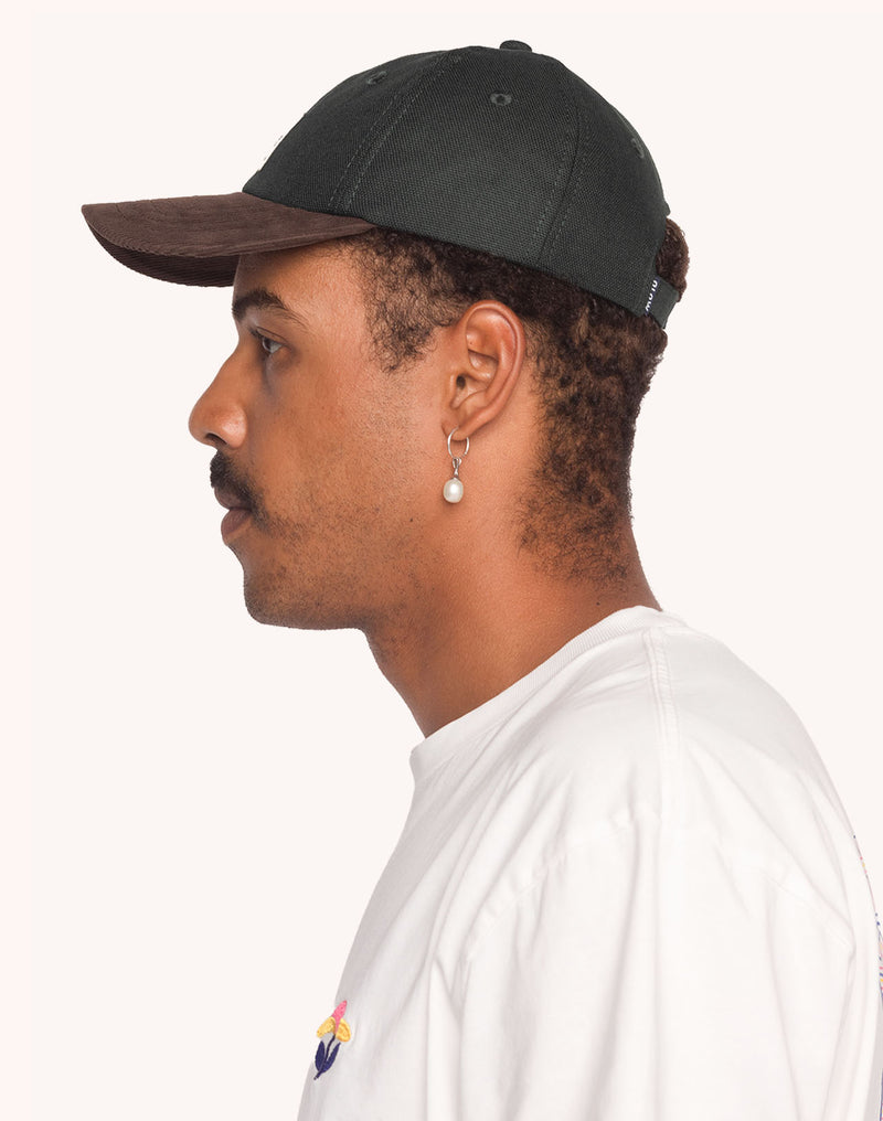 Casquette Six Panel Stanton Vert Mélèze & Marron en lyocell, Coton – OLOW