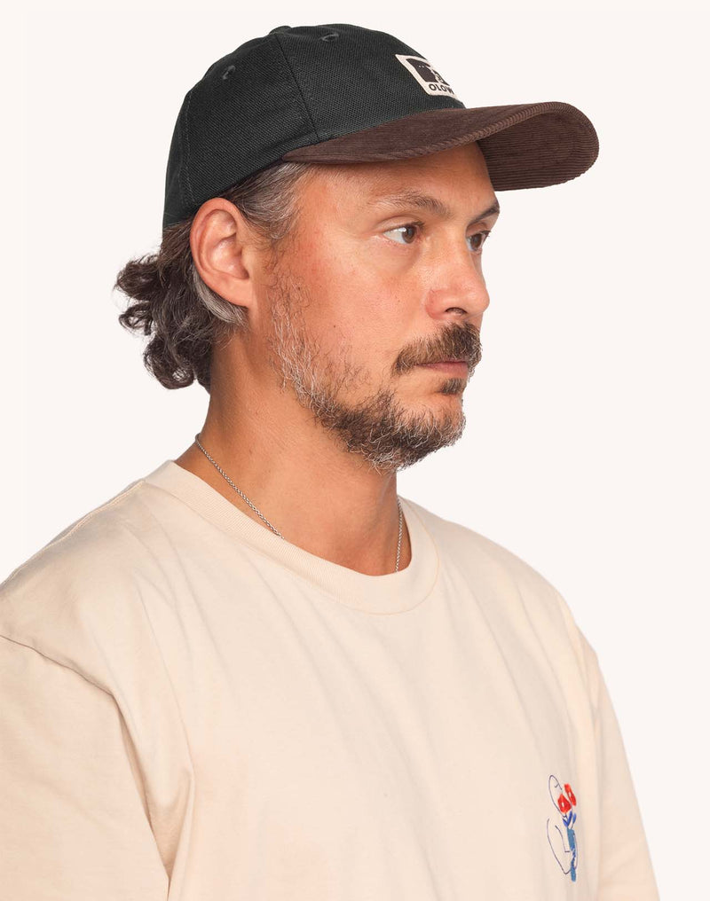 Casquette Six Panel Stanton Vert Mélèze & Marron en lyocell, Coton – OLOW