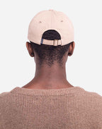 Casquette six panel Tourteau beige