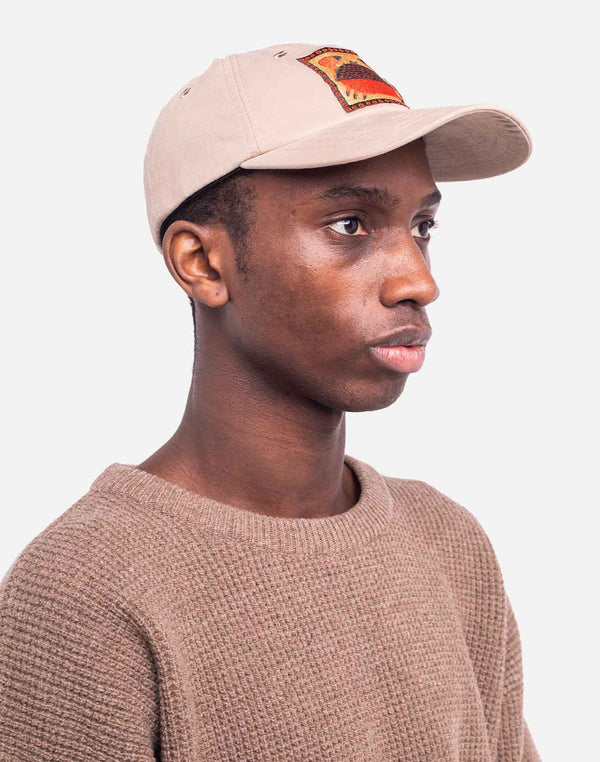 Casquette six panel Tourteau beige