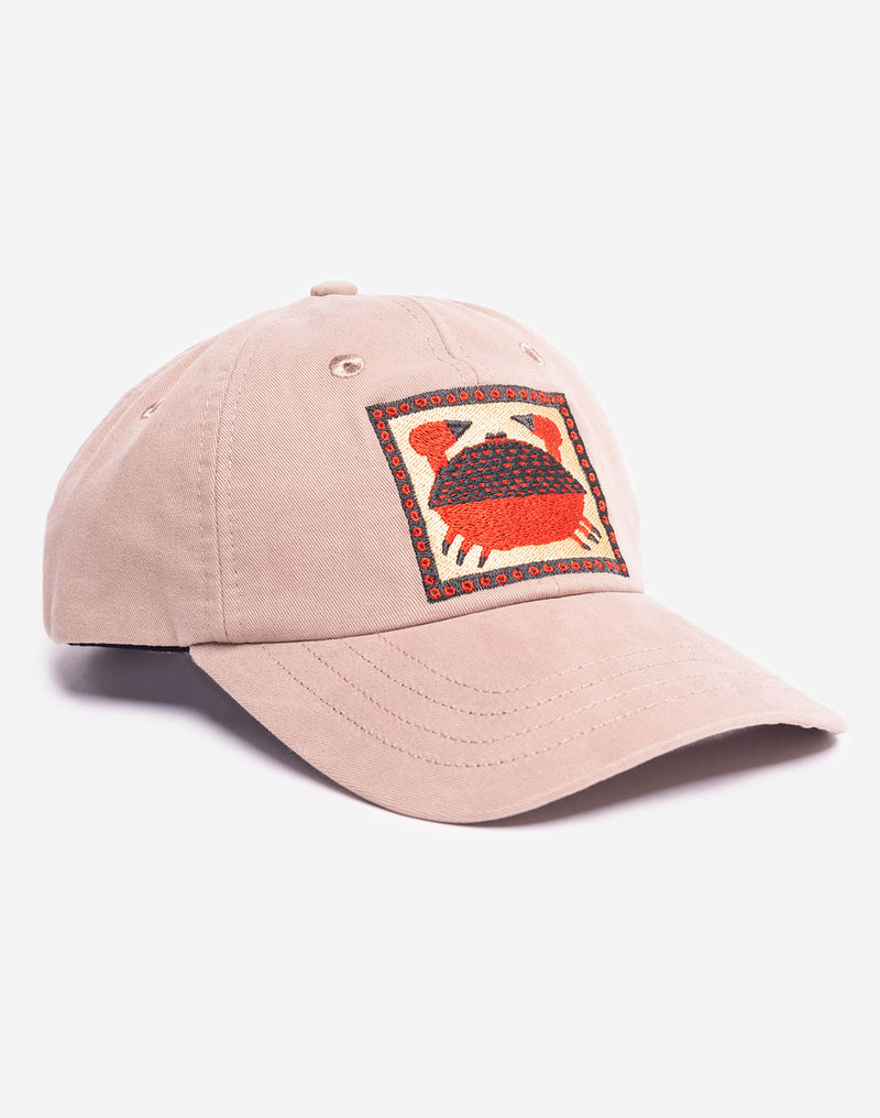 Casquette six panel Tourteau beige