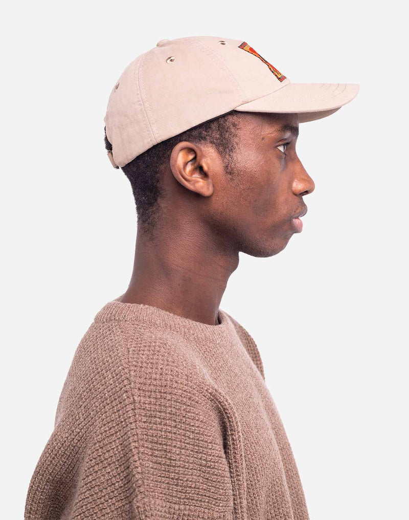 Casquette six panel Tourteau beige