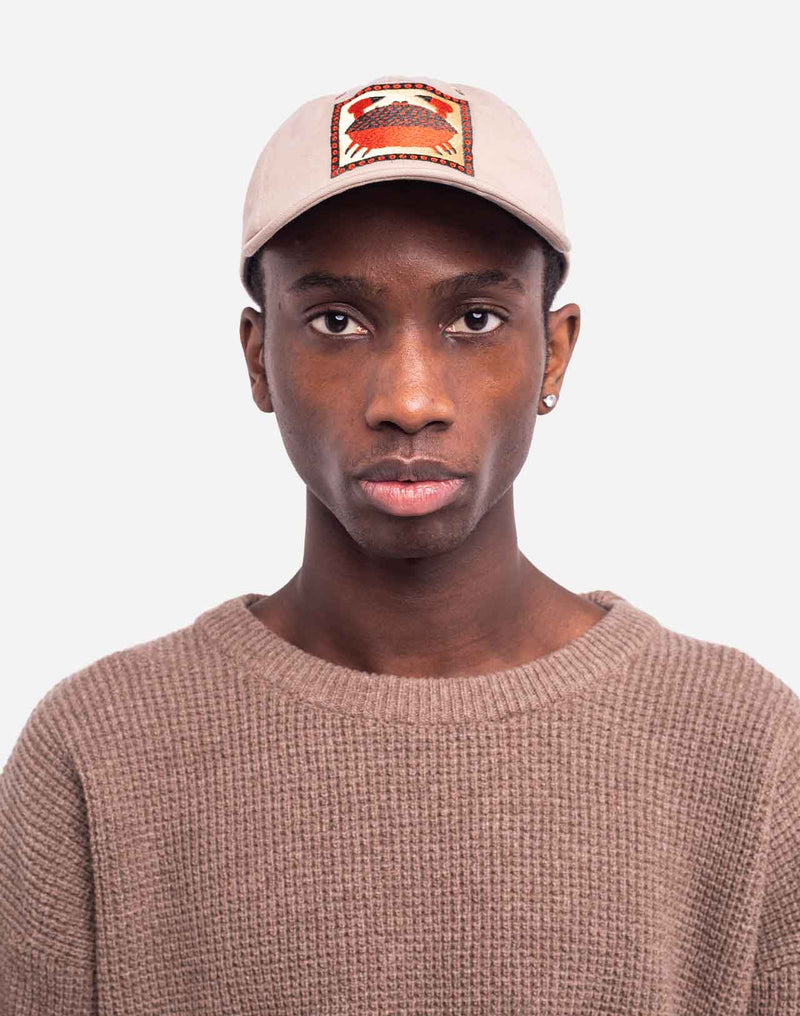 Casquette six panel Tourteau beige
