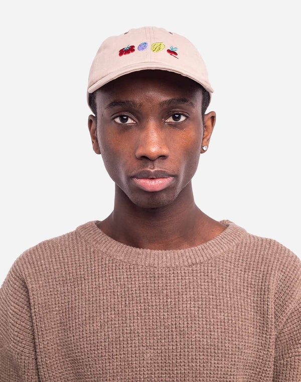 Casquette six panel Vegetables beige