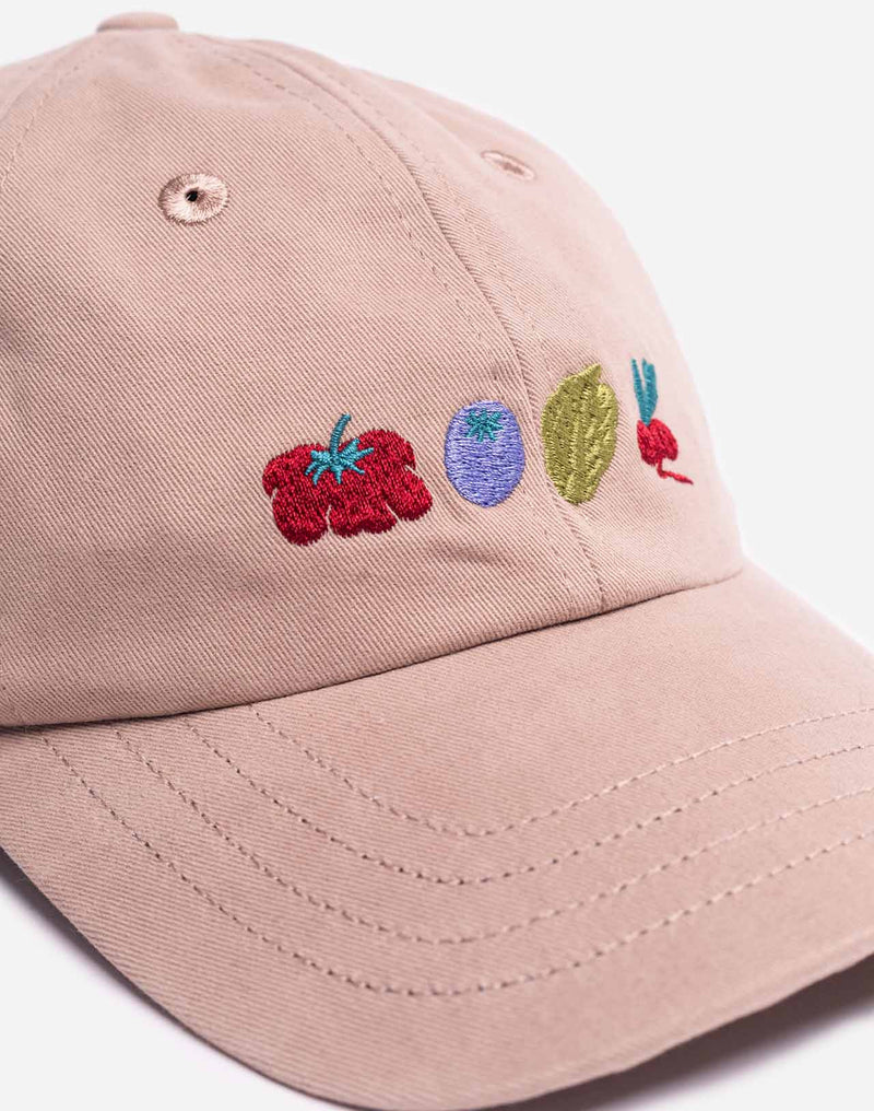 Casquette six panel Vegetables beige