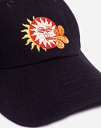 Casquette six panel Weather denim noir